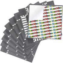 Placas de base removíveis MANNIDOO City Road 10 x 10 cm, 9 pacotes