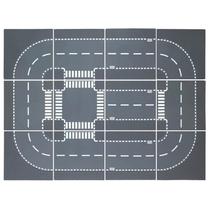 Placas de base rodoviária para blocos de construção urbanos Kindpack 10x10cm Placas de base rodoviária para blocos de construção urbanos Kindpack 10x10cm