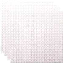 Placas de base Strictly Briks White 25x25 cm, pacote com 4 para construção