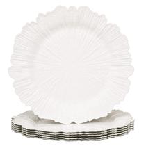 Placas de carregamento MAONAME Reef White para jantar, conjunto de 6 Placas de carregamento MAONAME Reef White para jantar, conjunto de 6