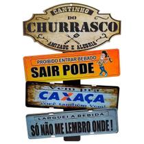 Placas De Carros 3 Frases Cantinho Do Churrasco Cachaça