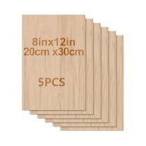 Placas De Compensado Em Branco De 12 X 8 Polegadas, 1,5 Mm De Espessura, Superfície Lisa, Sem