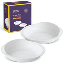 Placas de concha adaptáveis à prova de derramamento, suprimentos especiais, pacote com 2
