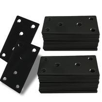 Placas de conserto XHMAXE, pacote com 50, pretas, metal pesado de 10 cm