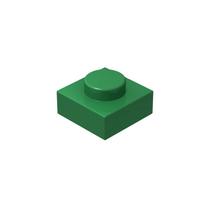 Placas de construção Plowyour Classic Green 1x1 200 peças