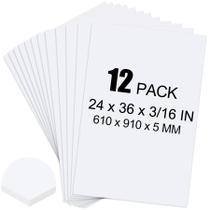 Placas de Espuma ToLanbbt 61x91cm 5mm de Espessura Pacote com 12 Unidades Brancas Placas de Espuma ToLanbbt 61x91cm 5mm de Espessura Pacote com 12 Unidades Brancas