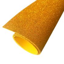 Placas De Eva Com Glitter 40x48 - 10 folhas - escolha 1 cor Cor:Dourado