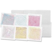 Placas de fricção Roylco Optical Illusion, conjunto de 6 Placas de fricção Roylco Optical Illusion, conjunto de 6