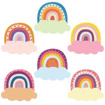 Placas de identificação Henoyso Rainbow 108 unidades para mesas de sala de aula