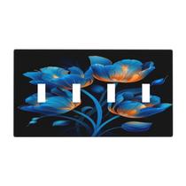 Placas de interruptor decorativas Wpshijia Elegant Tulip Flowers Blue Placas de interruptor decorativas Wpshijia Elegant Tulip Flowers Blue