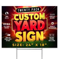 Placas de jardim básicas Fundamentals 20 unidades 61 x 46 cm personalizadas