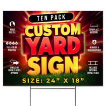 Placas de Jardim Básicas Fundamentals 61 x 46 cm Personalizadas - Kit com 10