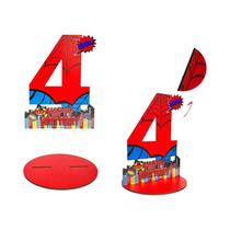Placas De Madeira Para Festa De Aniversário Do Homem-Aranha Para Meninos De 3, 4 E 5 Anos, Decoração