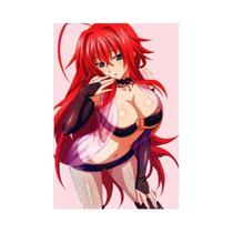 Placas de Metal Vintage Anime Pinup - Arte de Parede para Garagem ou Sala