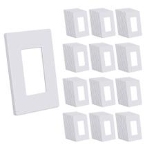 Placas de parede CML Hardware 120, pacote 1-Gang, 7x12 cm, brancas