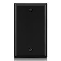 Placas de parede ELEGRP 1-Gang Blank Device Standard Black (1 pacote) Placas de parede ELEGRP 1-Gang Blank Device Standard Black (1 pacote)