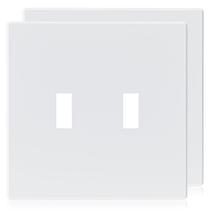 Placas de parede ELEGRP 2-Gang Screwless Toggle Switch de tamanho médio