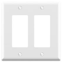 Placas de parede ELEGRP 2-Gang, tamanho médio, 4,88 A x 4,94 L, termoplásticas