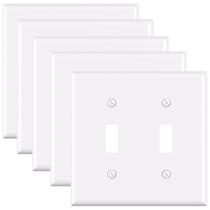 Placas de parede ELEGRP 2-Gang Toggle Switch Inbreakable White