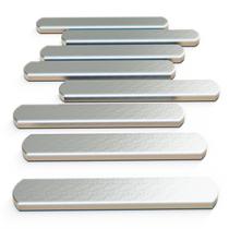 Placas de peso para colete Mavee 1,6 kg em aço eletroplatinado, kit com 8 Placas de peso para colete Mavee 1,6 kg em aço eletroplatinado, kit com 8