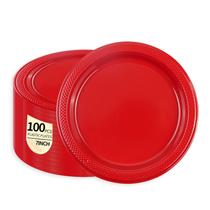 Placas de plástico LDFDRT vermelhas 100 unidades descartáveis para serviços pesados