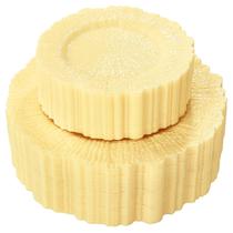 Placas de plástico SUT Light Yellow 60PCS para festa/piquenique