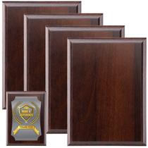 Placas de premiação Memorywuu DIY Blank Wooden Trophy, 4 unidades