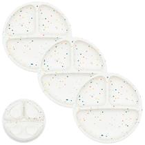 Placas de silicone WeeSprout Suction, pacote com 3 unidades para crianças pequenas