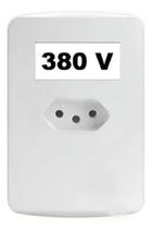 Placas de Sinalização Auto Adesivas para Tomadas 380V - Cartela com 16 Unidades