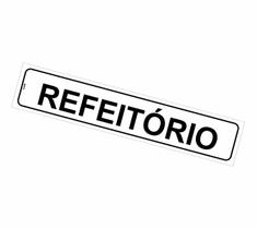 Placas de Sinalização para Refeitório e Sala de Refeições - Auto Adesivas em Poliestireno
