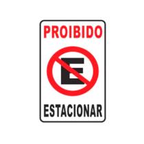 Placas de sinalização proibido estacionar tam.15x20cm pvc - Uriarte