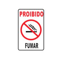 Placas de sinalização proibido fumar tam.15x20cm pvc