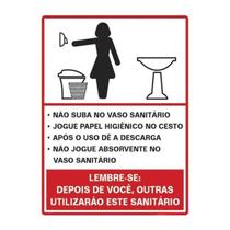 Placas De Sinalização PS 15x20cm Segurança E Organização PROCEDIMENTO FEMININO Placas De Sinalização PS 15x20cm Segurança E Organização PROCEDIMENTO FEMININO