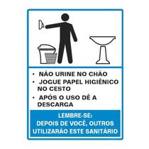 Placas De Sinalização PS 15x20cm Segurança E Organização PROCEDIMENTO MASCULINO Placas De Sinalização PS 15x20cm Segurança E Organização PROCEDIMENTO MASCULINO