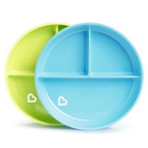 Placas de sucção Munchkin Stay Put para bebês e crianças pequenas azul/verde Placas de sucção Munchkin Stay Put para bebês e crianças pequenas azul/verde
