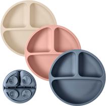 Placas de sucção WeeSprout 100% silicone para bebês e crianças pequenas