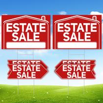 Placas de venda imobiliária ComboJoy 6 peças à prova d'água 61x41/43x15 cm Placas de venda imobiliária ComboJoy 6 peças à prova d'água 61x41/43x15 cm