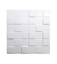 Placas Decorativas 3D Pixel Kit com 30 Placas de Revestimento PVC 50x50cm
