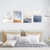 Placas Decorativas Abstratas MDF 20x30cm Kit 4un Placas Decorativas Abstratas MDF 20x30cm Kit 4un