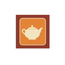 Placas decorativas cafe chaleira - 10x10