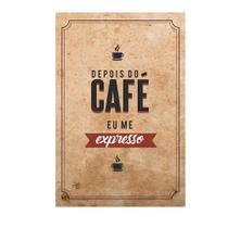 Placas decorativas cafe expresso - 20x30