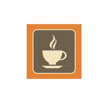 Placas decorativas cafe xicara - 10x10