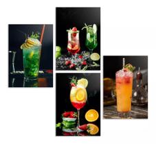 Placas Decorativas Cozinha Bares Bebidas Drinks 20x30 - Decore quadros