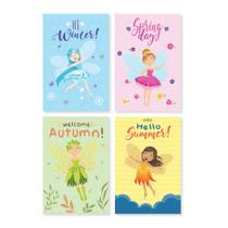 Placas Decorativas Fadas e Flores Quarto Menina 20x30 Kit 4u