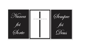 Placas decorativas - Nunca foi sorte, sempre foi Deus.