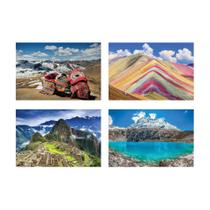Placas Decorativas Paisagens Peru 30x40cm Kit 4un