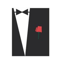 Placas decorativas poderoso chefao fraque - 15x20