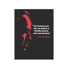 Placas decorativas poderoso chefao perfil - 15x20