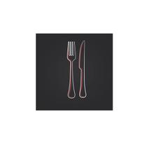 Placas decorativas poderoso chefao talheres 10x10