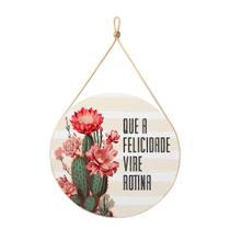 Placas Decorativas Quarto Porta 30x30 Em Mdf Redondas